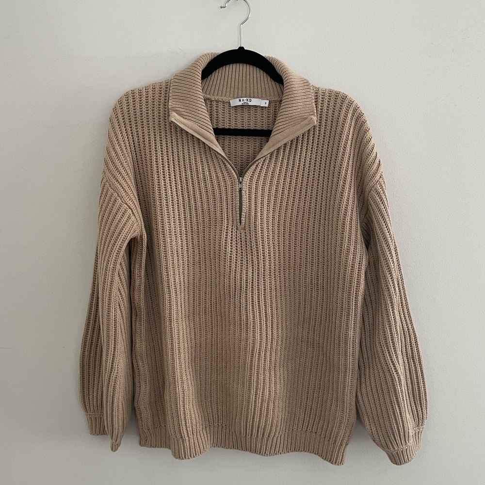 Na-kd Quarter Zip Sweater